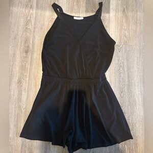 Mango Black One Piece Romper Size S